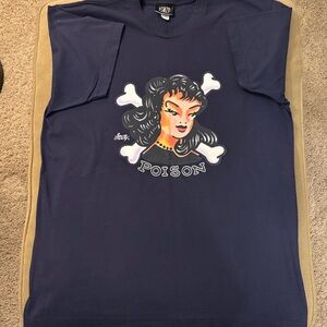 Sailor Jerry T-Shirt Men's Size Large Navy Graphic Tee